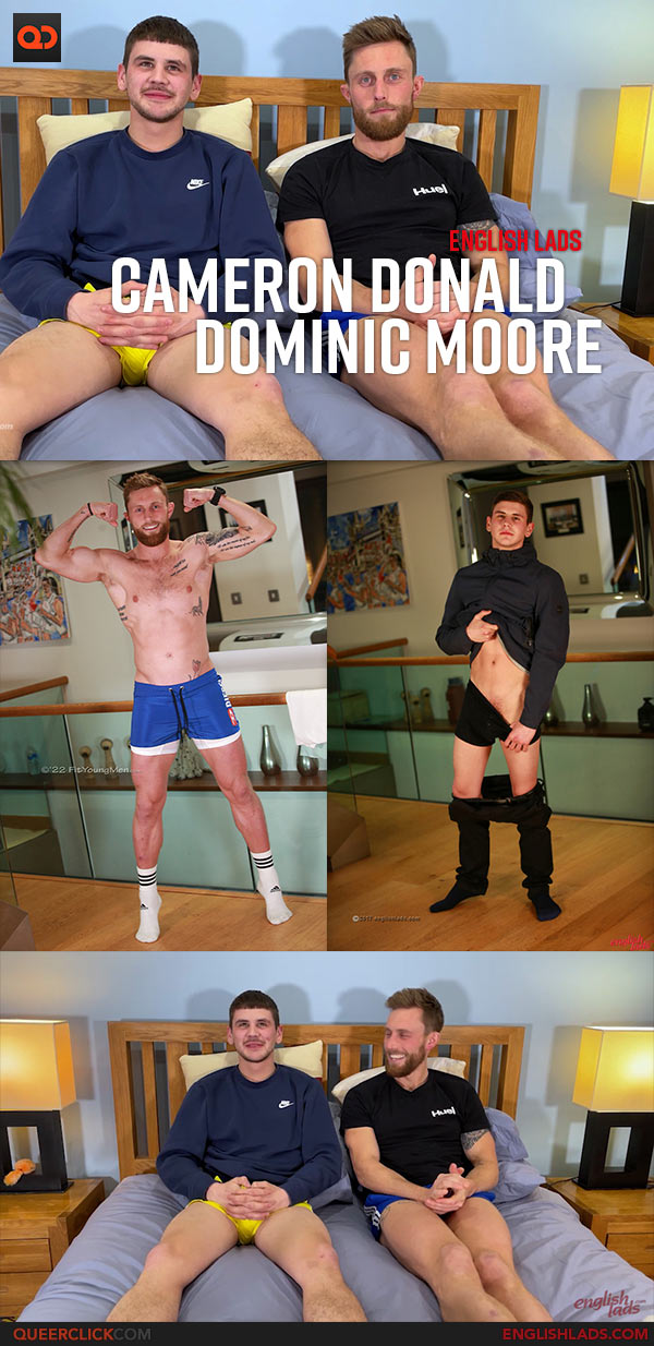 English Lads: Straight Pup Dominic Moore Wanks and Sucks Muscular Cameron Donald's Uncut Cock