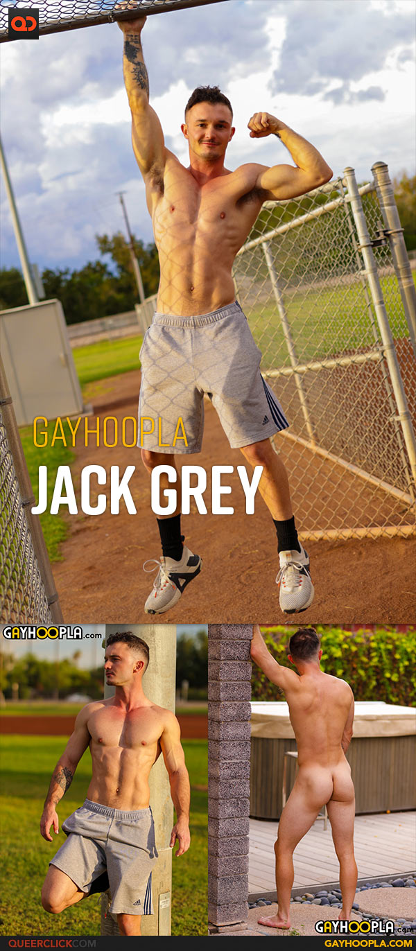 Gayhoopla: Jack Grey - Baseball Player Shows Us His Bat Handling Skills