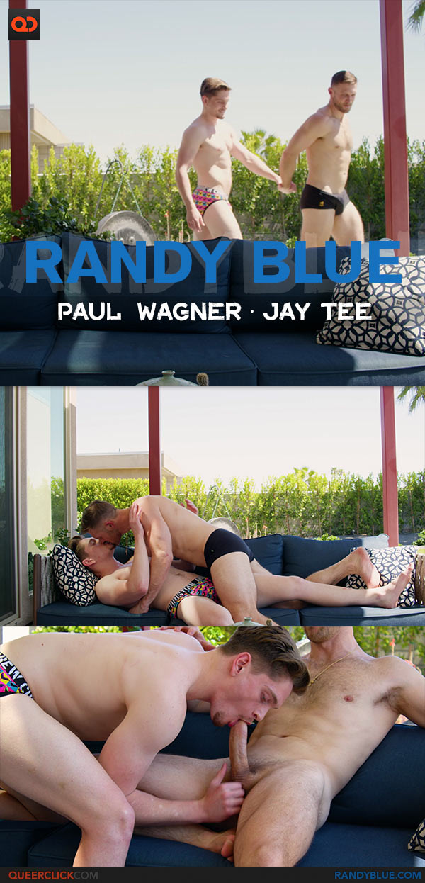 Randy Blue: Paul Wagner Gives Jay Tee A Poolside Pounding