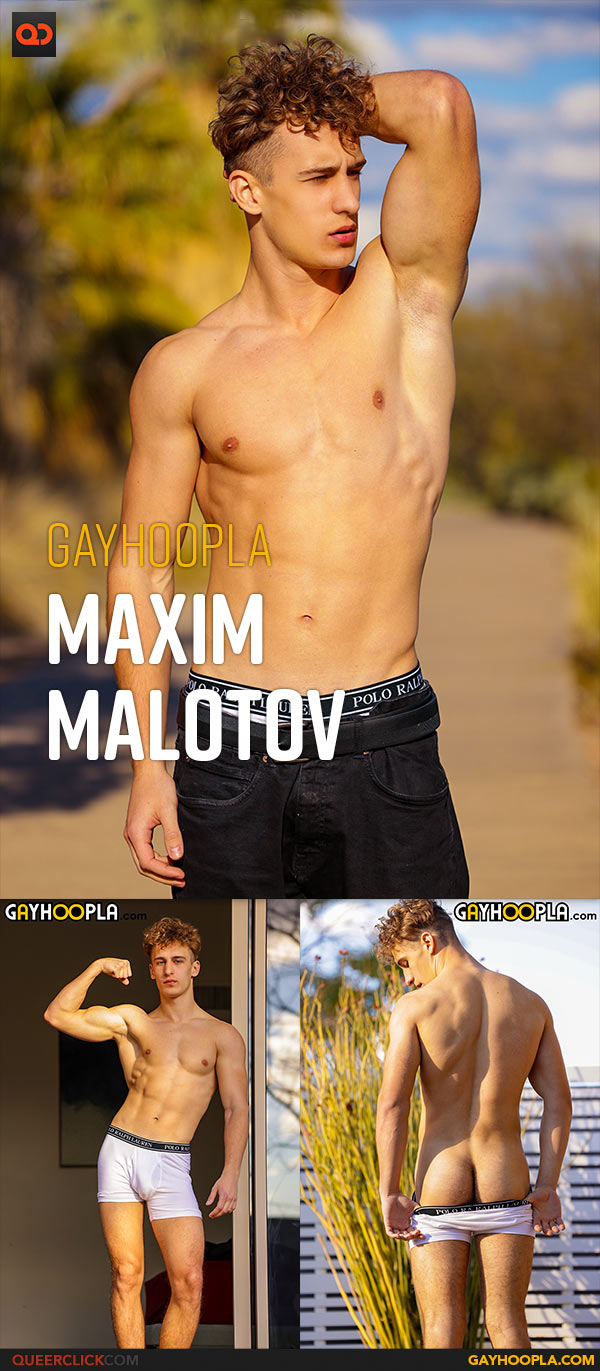 Gayhoopla: Maxim Malotov - Strokes His Massive Dick