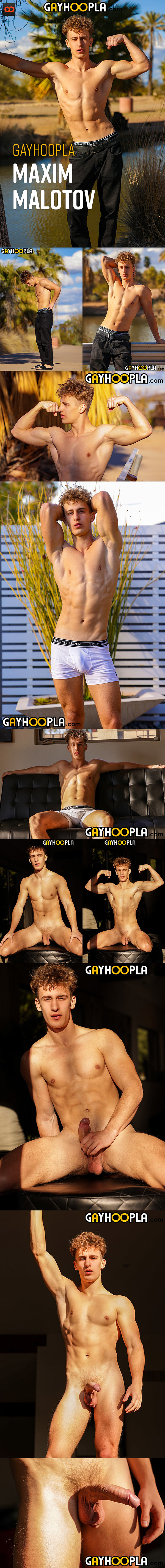 Gayhoopla: Maxim Malotov - Strokes His Massive Dick