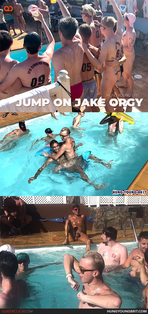 Hung Young Brit: Jump on Jake Orgy