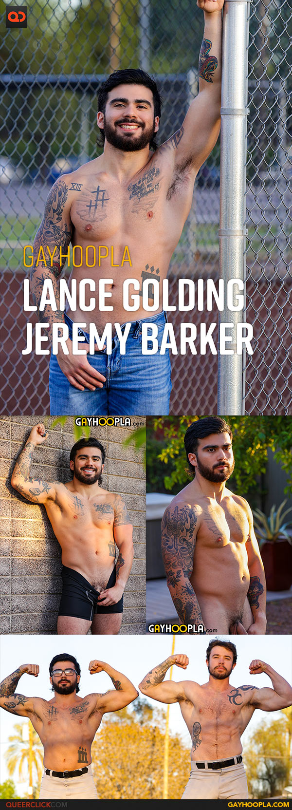 Gayhoopla: Lance Golding and Jeremy Barker - Lance Gets Some Bat Handling Tips From Coach Jeremy