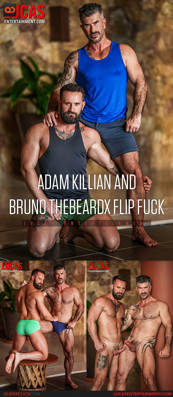 Lucas Entertainment: Adam Killian and Bruno TheBeardX Flip Fuck - Studs In The Sack