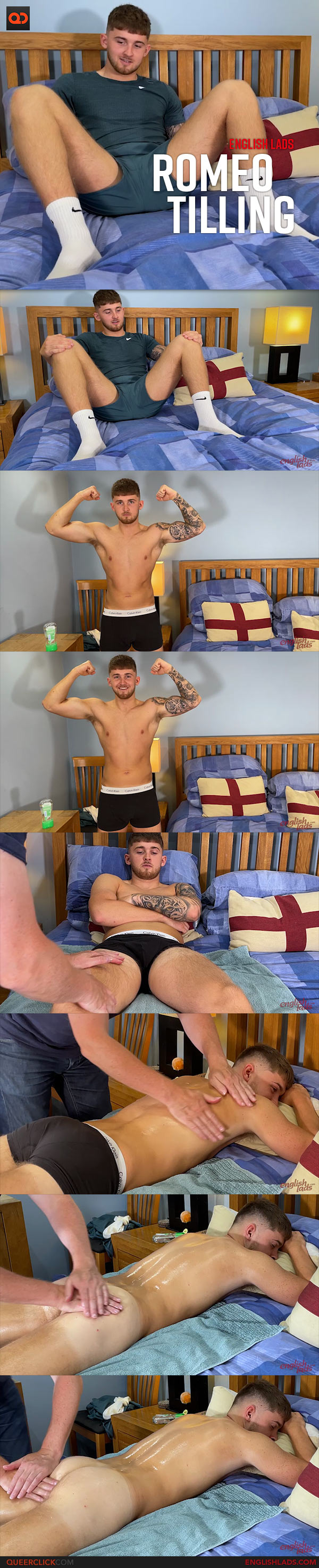 English Lads: Romeo Tilling - Young Straight Footballer Stud Gets His First Manhandling