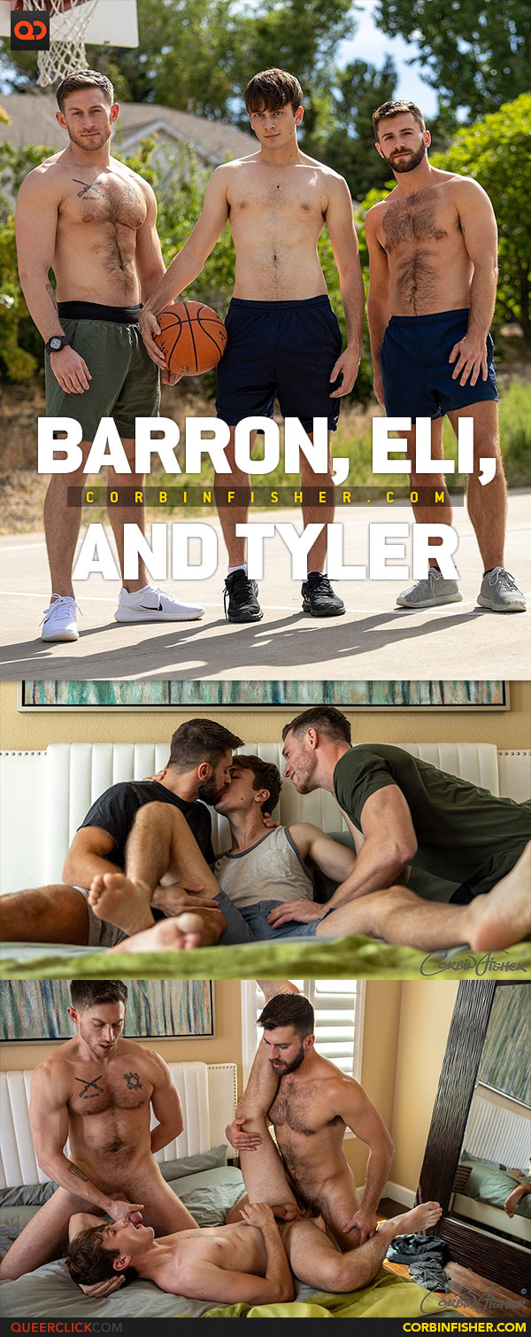 Corbin Fisher: Barron, Eli, and Tyler - Double Penetrating Tyler