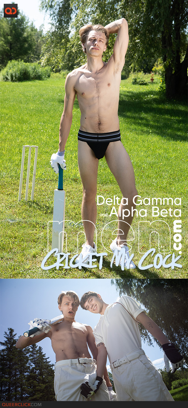 Men.com: Sam Ledger and Leo Louis - Cricket My Cock