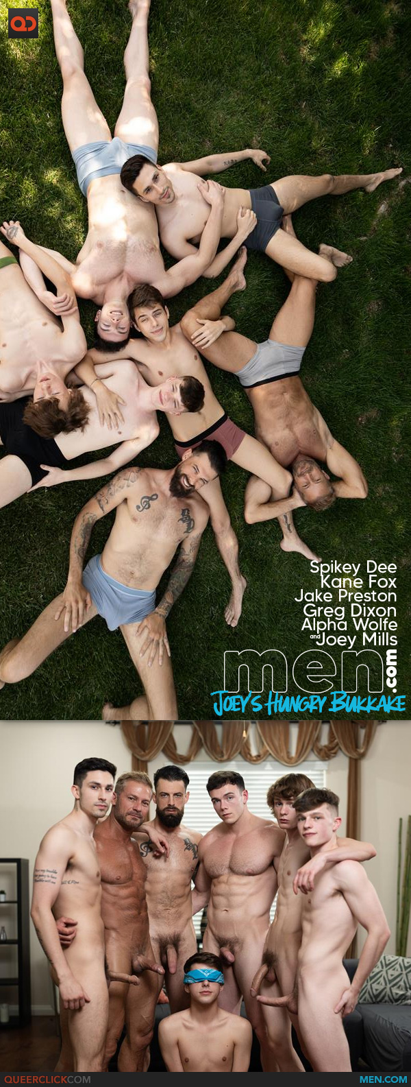 Men.com: Joey Mill's Hungry Bukkake