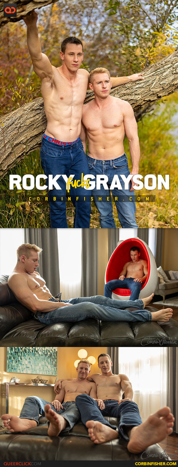 Corbin Fisher: Rocky Fucks Grayson in 'Rocky Uses Grayson'