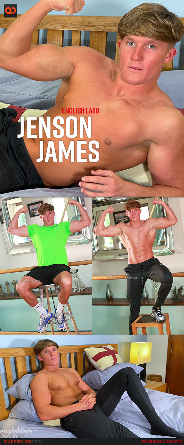 English Lads: Jenson James - Young and Super Muscular Teen's First Manhandling