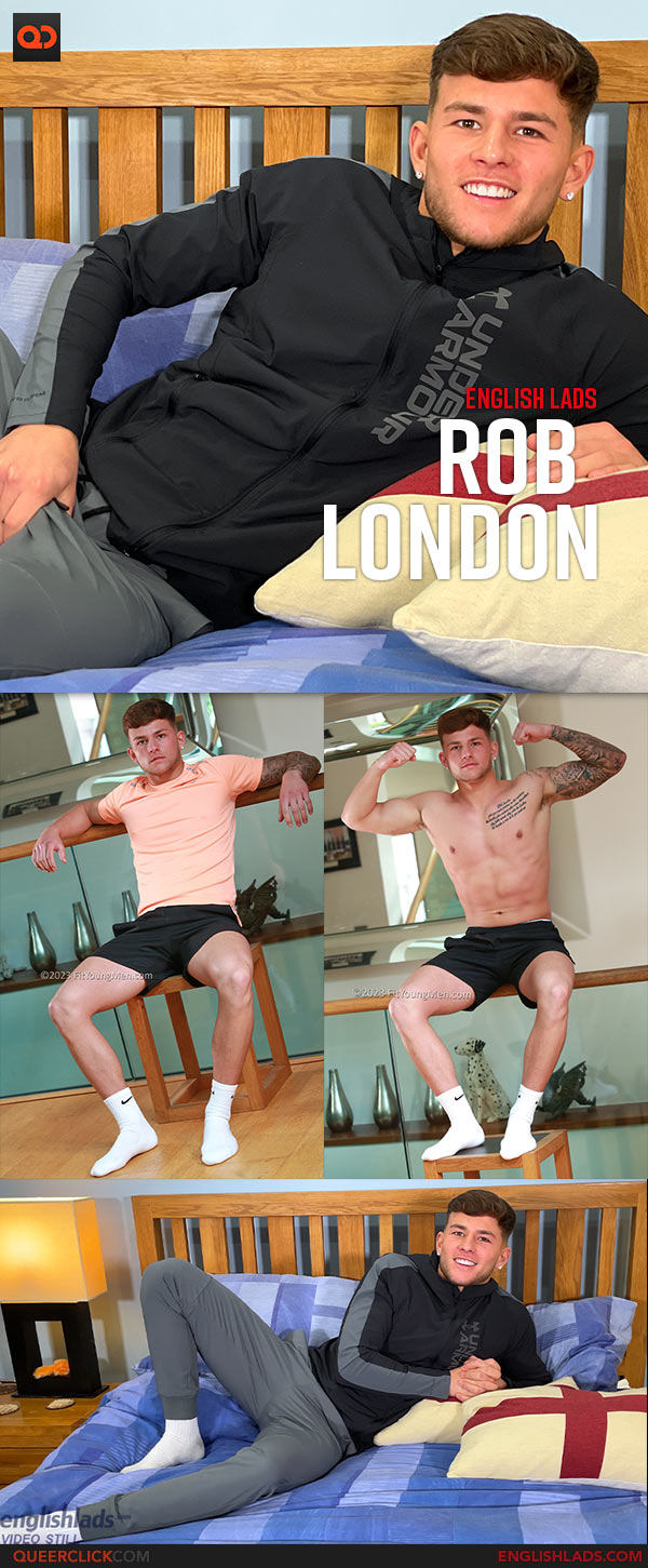 English Lads: Rob London - Super Fit Straight Young Lad Gets Wanked and Spanked