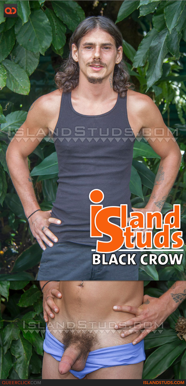 Island Studs: Black Crow
