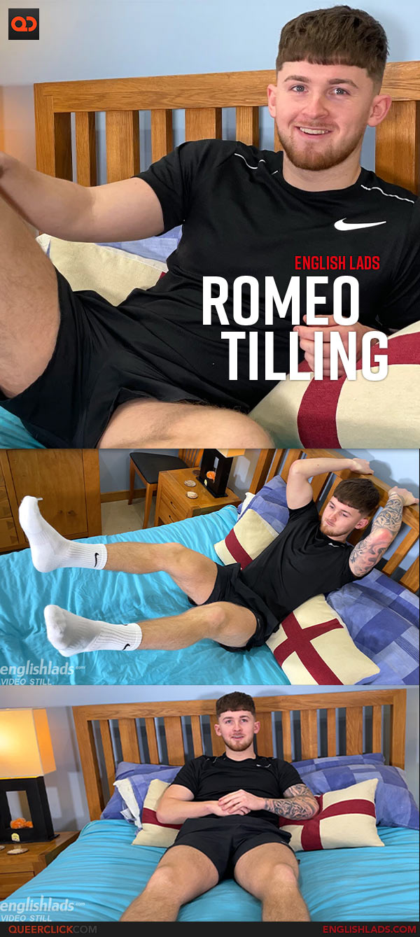 English Lads: Romeo Tilling - Young Straight Footballer Gets Wanked and Spanked, and Shows His Hairy Hole