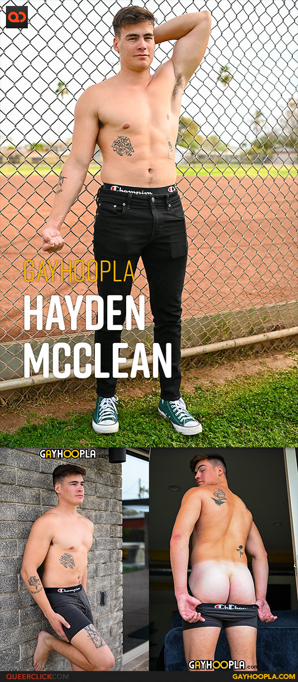 Gayhoopla: Hayden McClean - Tan Swimmer Body, Hairy Ass, and a Curious Disposition