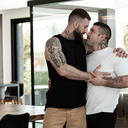Men.com: Troy Daniels and Blessed Xboy - Troy Daniels Wrecks Blessed XBoy's Hairy Hole mencom-bromo-troy-daniels-blessed-xboy-th
