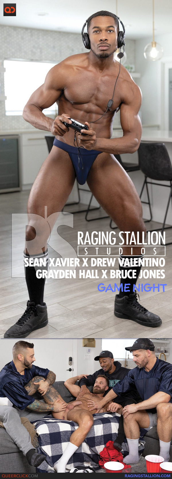 Raging Stallion: Drew Valentino, Sean Xavier, Bruce Jones and Grayden Hall