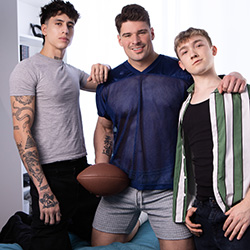 Men.com: Malik Delgaty, Angel Elias and Ezra Mahomes – “Clear Eyes, Full Balls, Can't Lose” mencom-malik-delgaty-angel-elias-ezra-mahomes-th