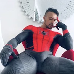 Spiderman-with-a-hard-cock
