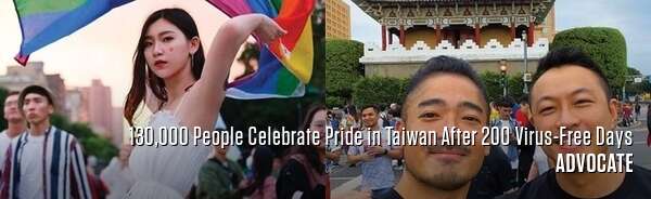 130,000 People Celebrate Pride in Taiwan After 200 Virus-Free Days