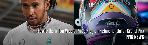 Lewis Hamilton Wears Pride Flag on Helmet at Qatar Grand Prix