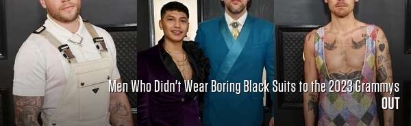 Men Who Didn't Wear Boring Black Suits to the 2023 Grammys